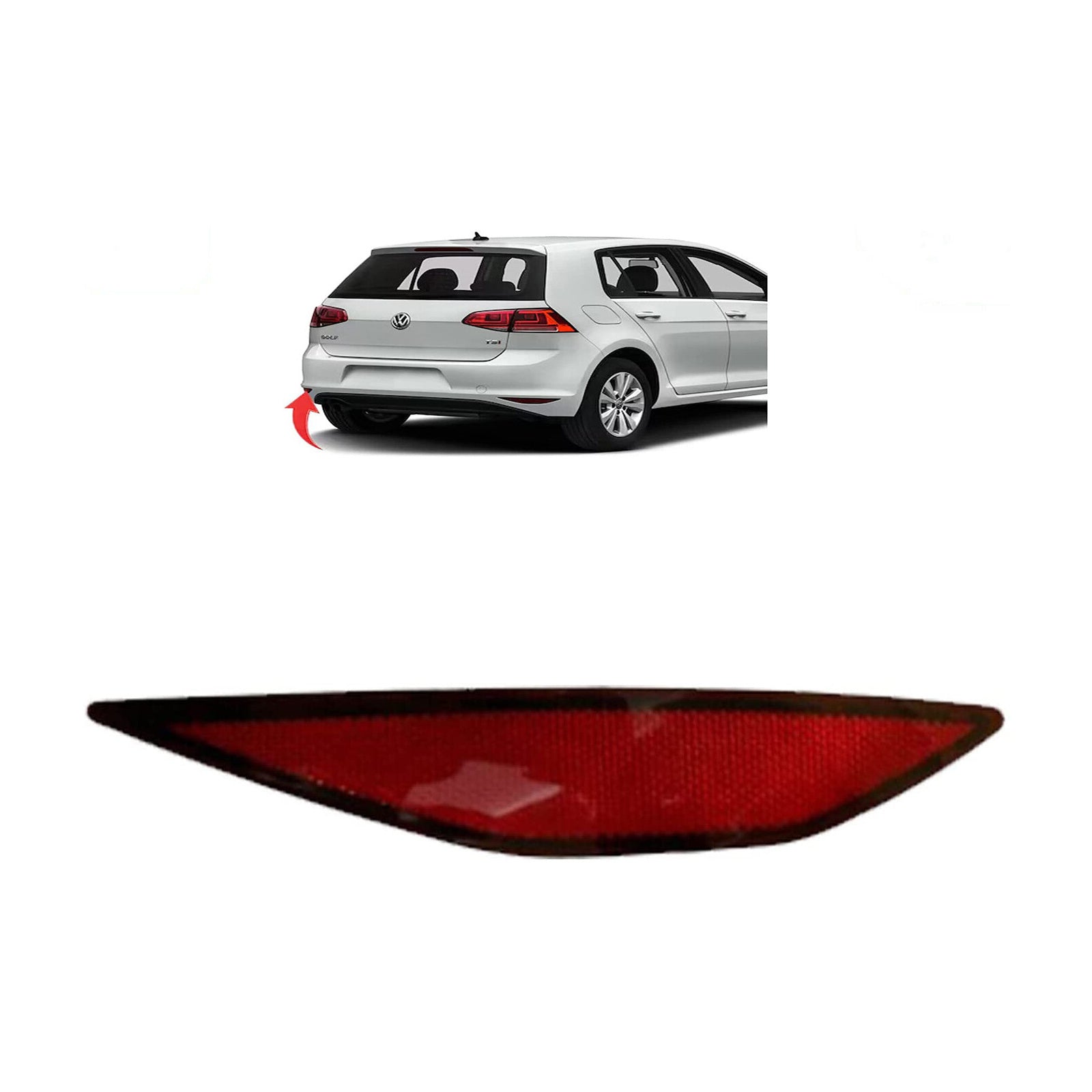 Rear Bumper Reflector Left Passenger Side For Vw Golf Mk7 R Line 5G0945105A