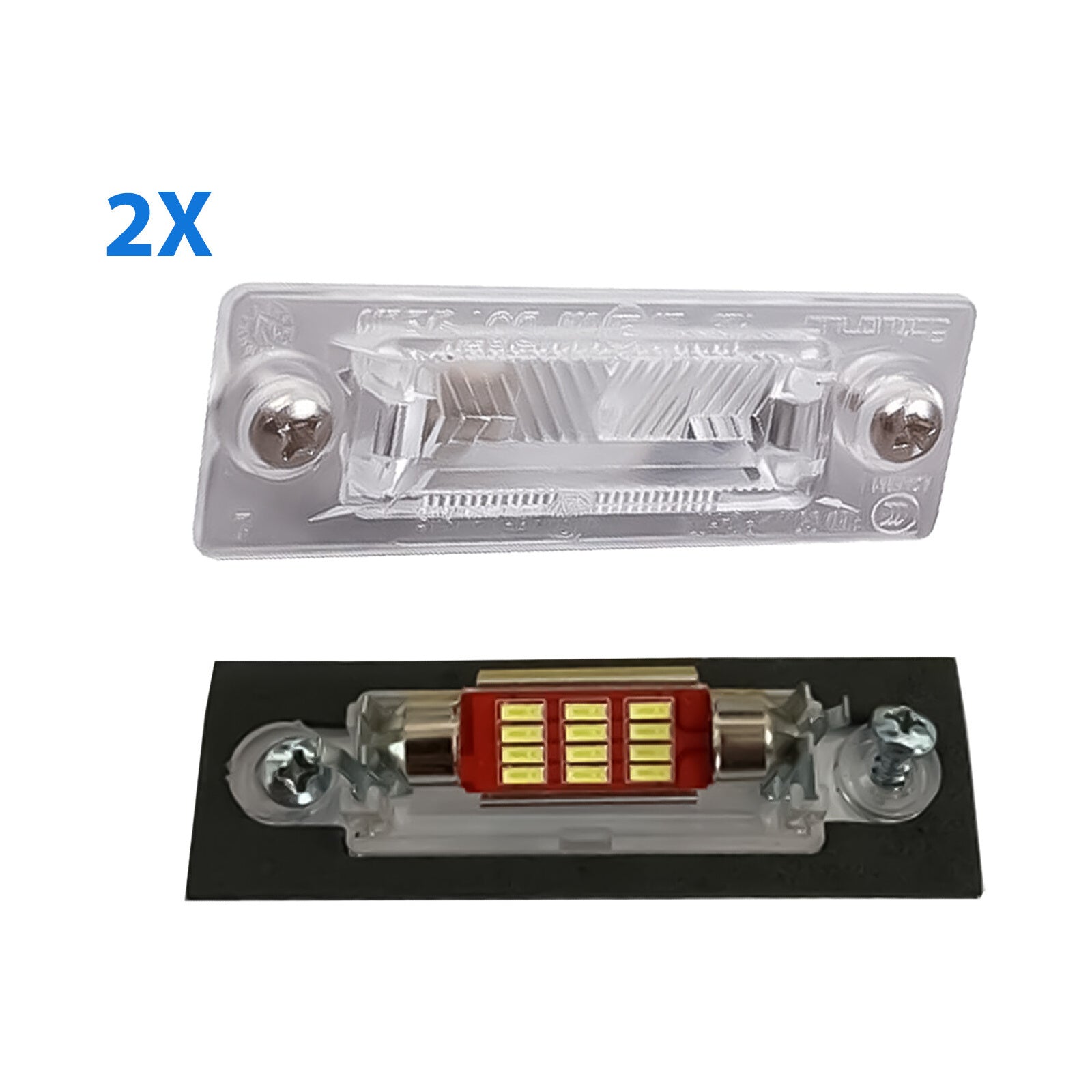 For Transporter T5 Caddy Mk3 Golf V 2X Led Number Plate Lamp Light Bulb Holder