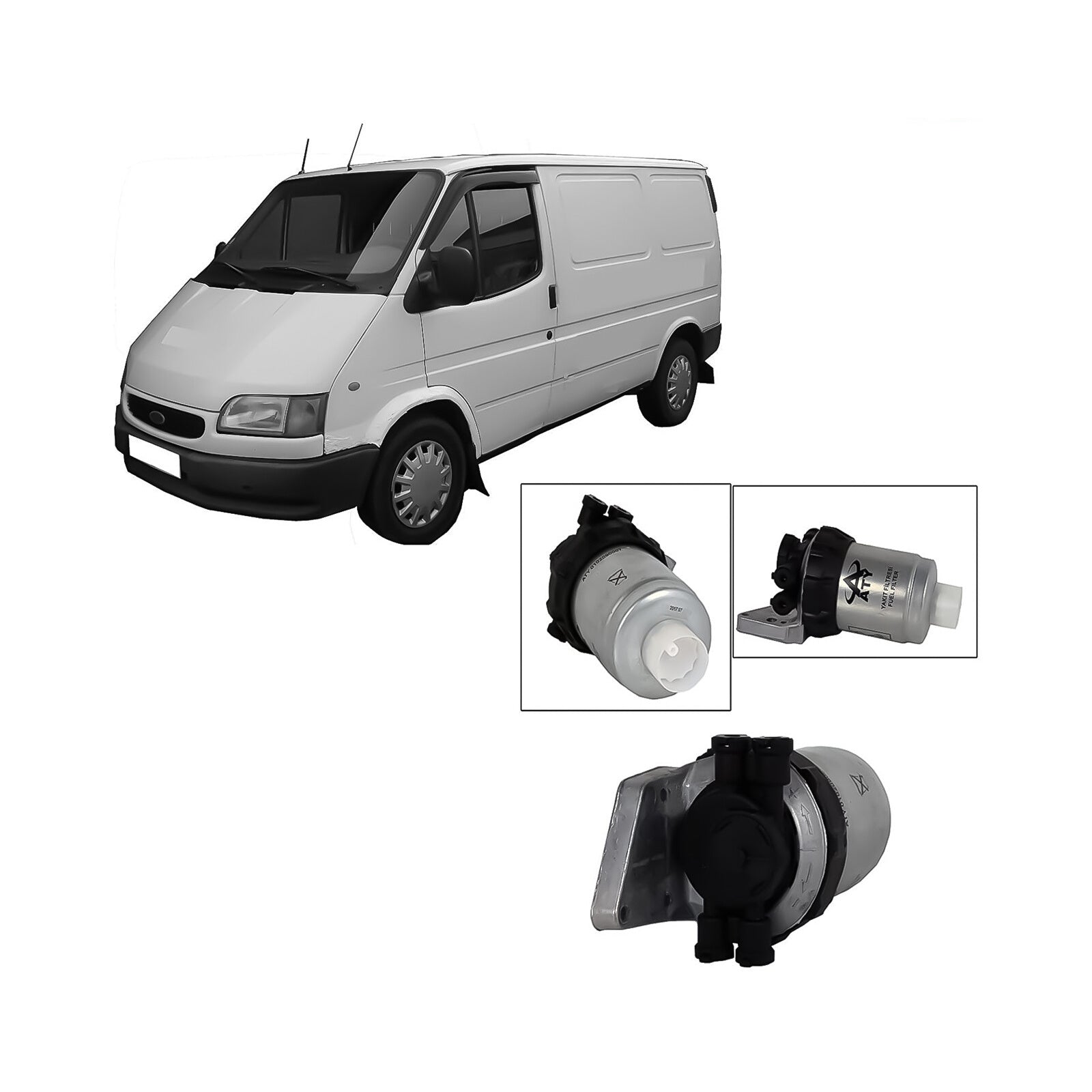 For Ford Transit MK5 Fuel Filter Housing 2.5 Diesel (1997-2000) 1099489 1208300