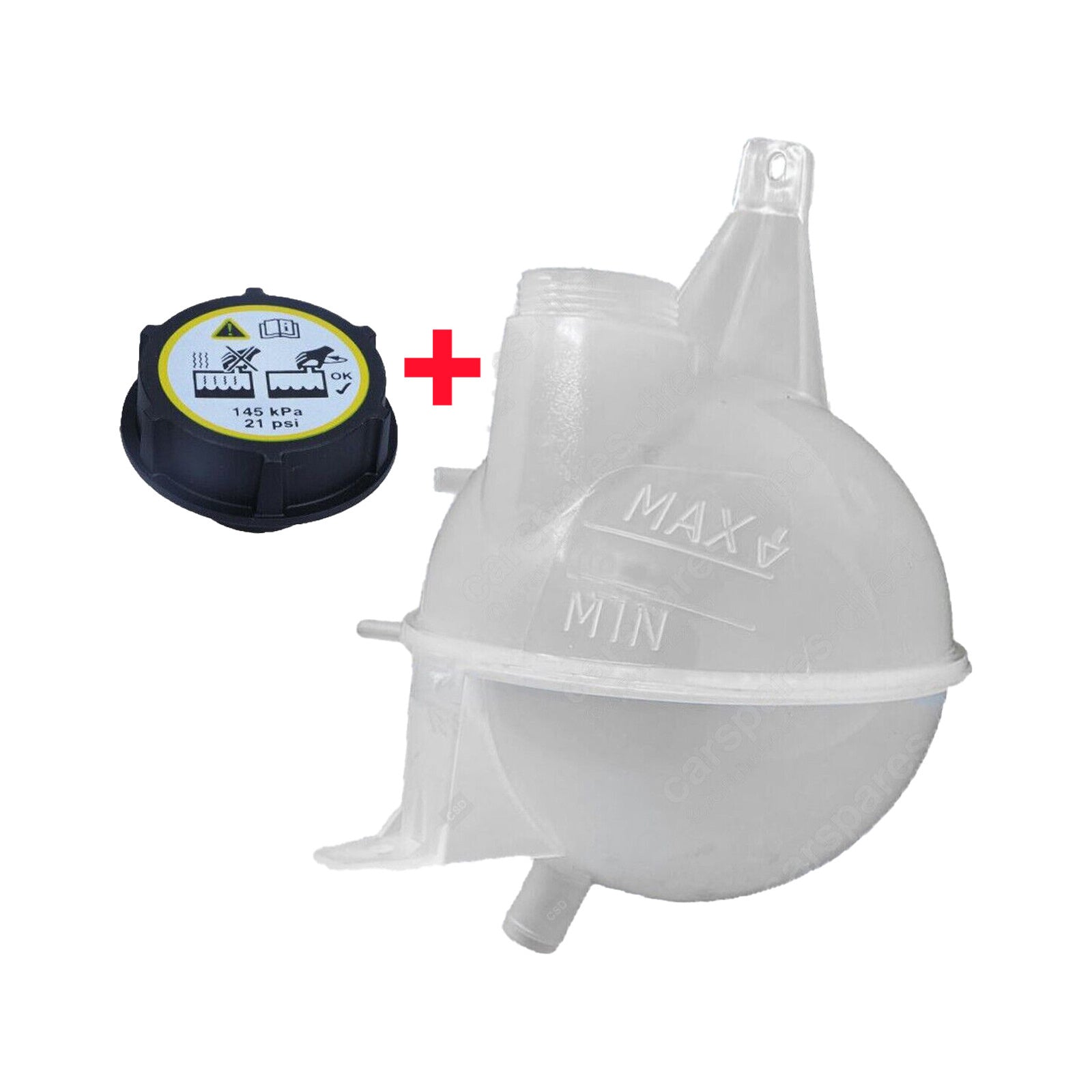 Radiator Header Coolant Bottle Tank + Cap For Transit Mk7 2006 2014 6C118K218Ac