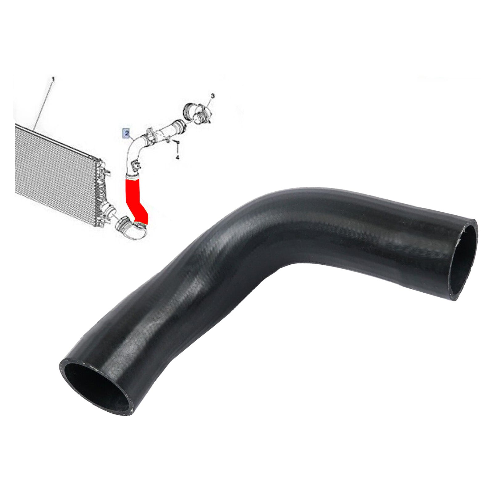 Intercooler Turbo Hose Pipe For 2.0 D Chevrolet Cruze J300 Orlando J309 95048394