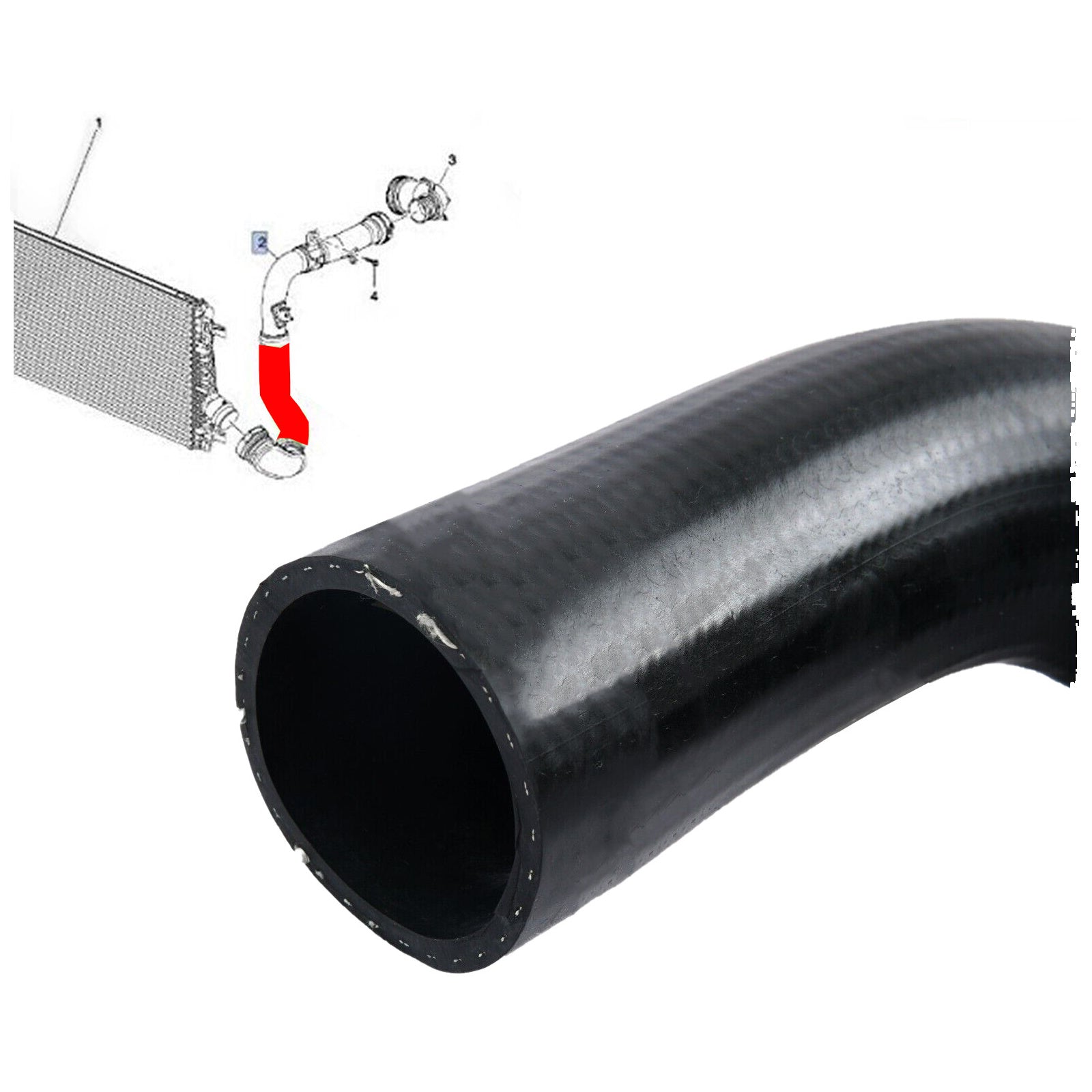 Intercooler Turbo Hose Pipe For 2.0 D Chevrolet Cruze J300 Orlando J309 95048394