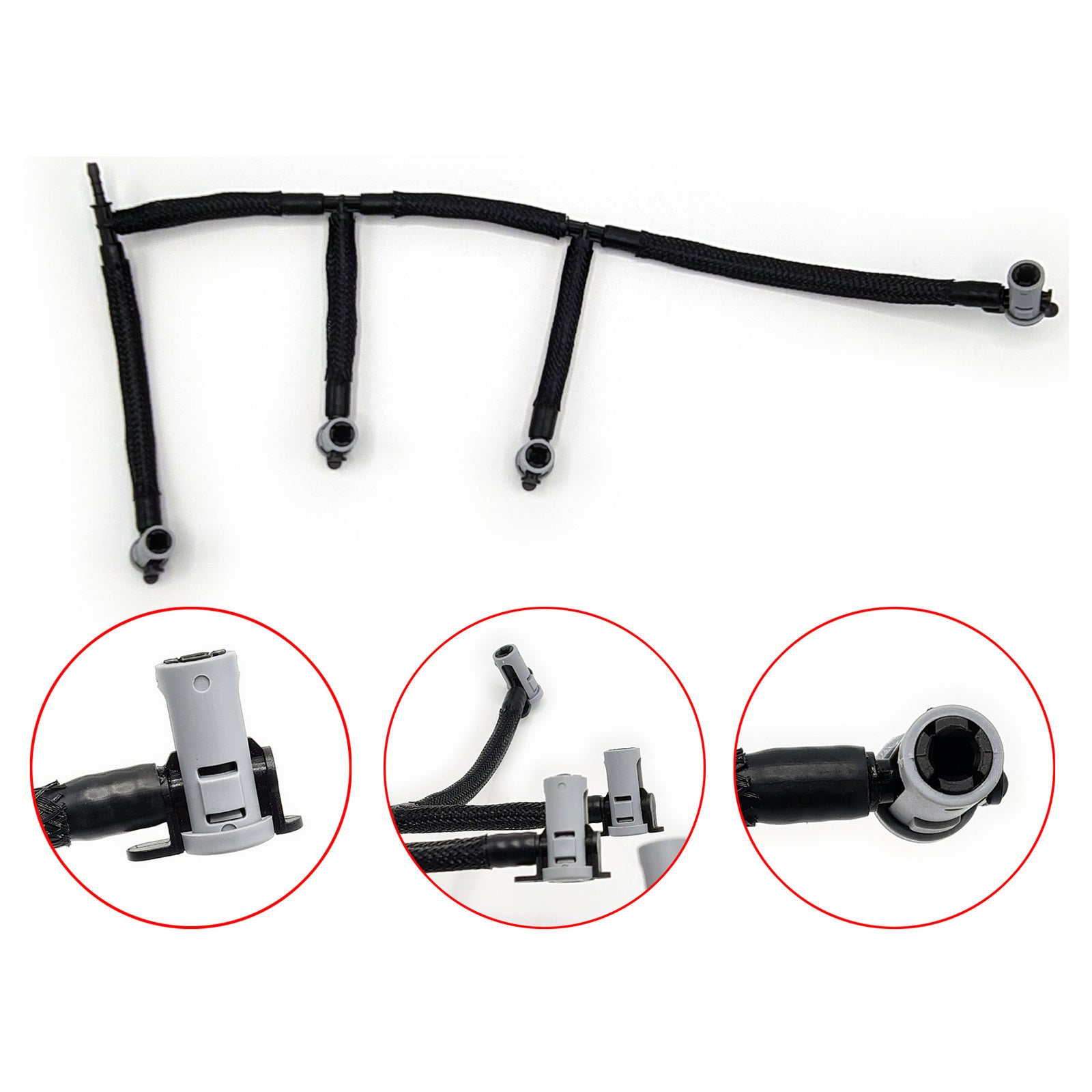 Fuel Injector Return Pipe For Vw Audi Seat Skoda 2017 On 1.6 Tdi Dgte 04L130235B
