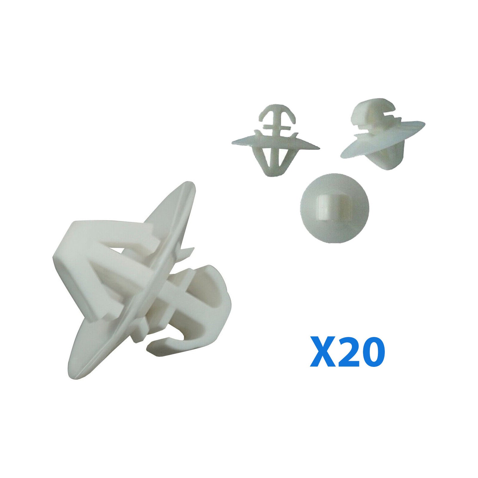 20X Exterior Side Moulding Door Trim Panel Plastic Clips for Mercedes Sprinter