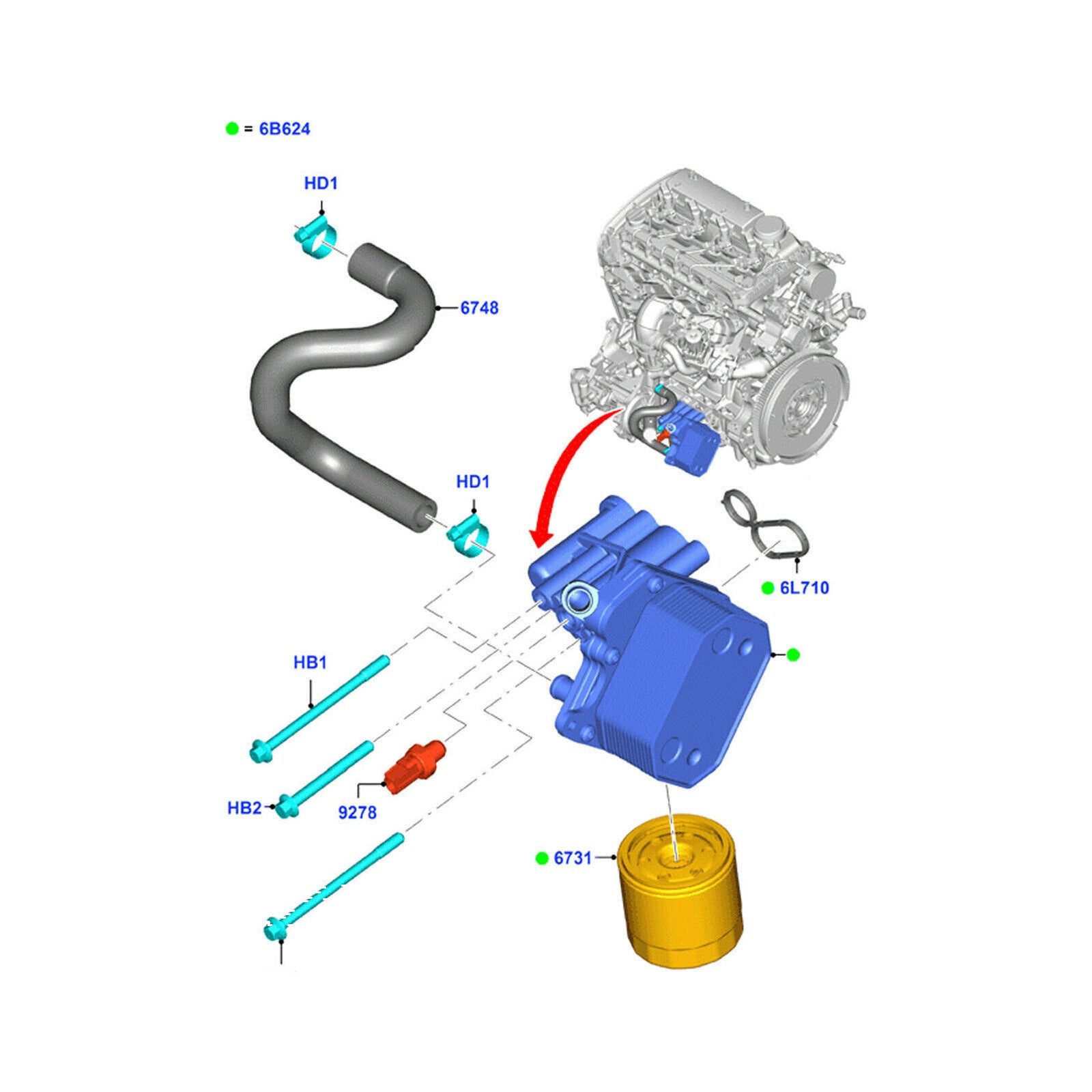 OIL COOLER + OIL FILTER MODIFIED STRONGER FILTER FOR PEUGEOT BOXER 2.2 HDI FWD