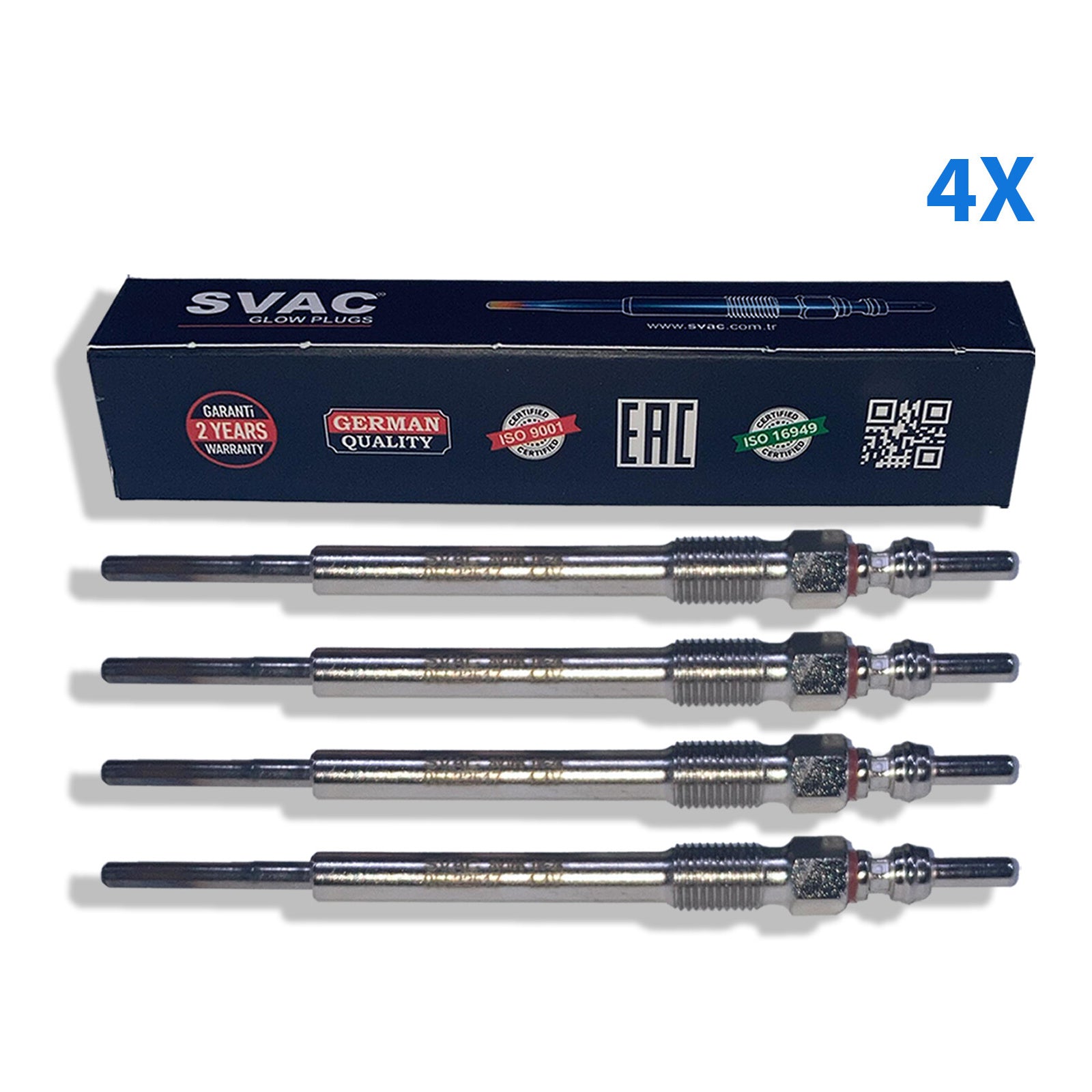 4X Heater Glow Plugs For Citroen Nemo Peugeot Bipper Tepee 1.3 HDI 5960L4