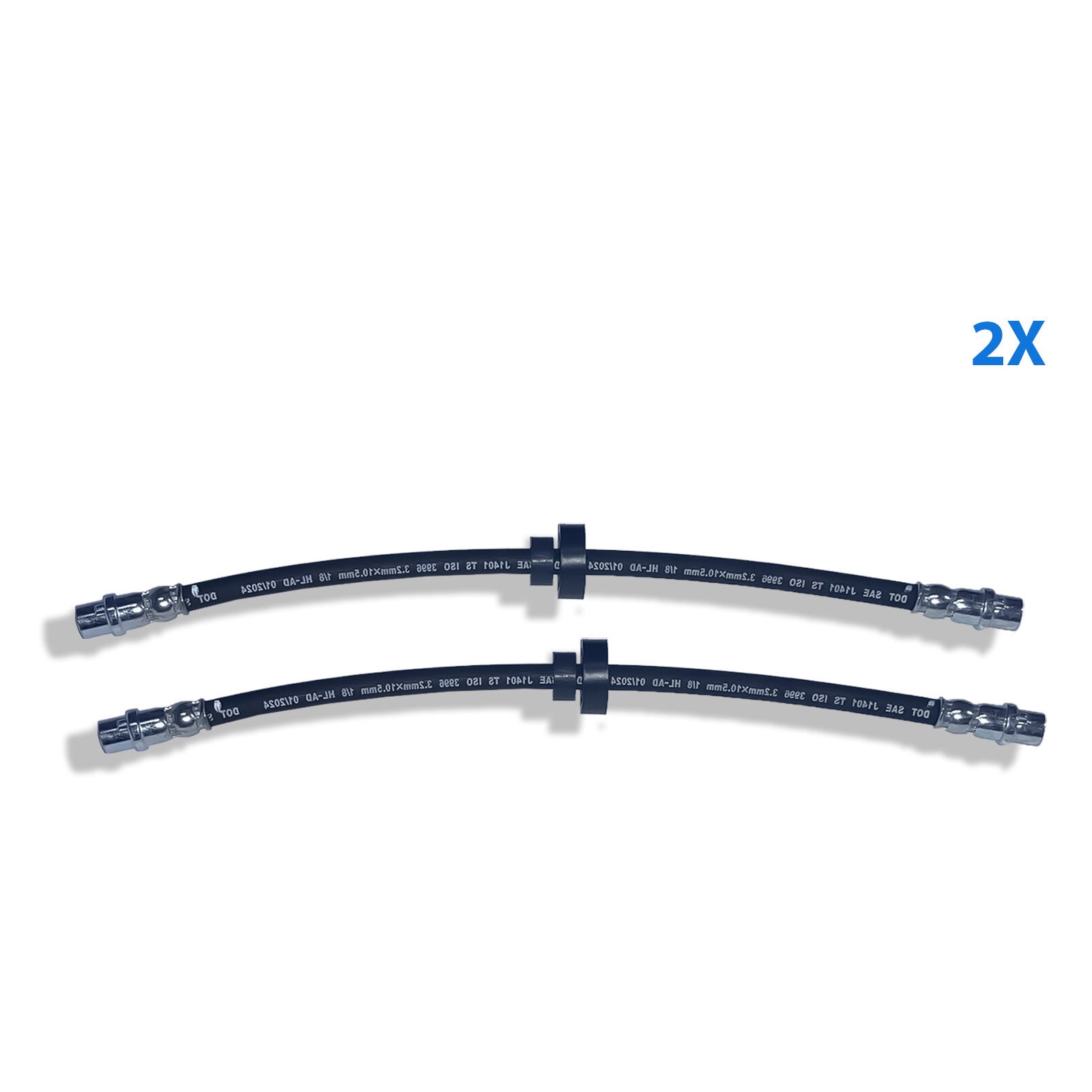 2X Front Brake Hoses Pipe For Vw T4 Transporter Van 701611701 Left And Right