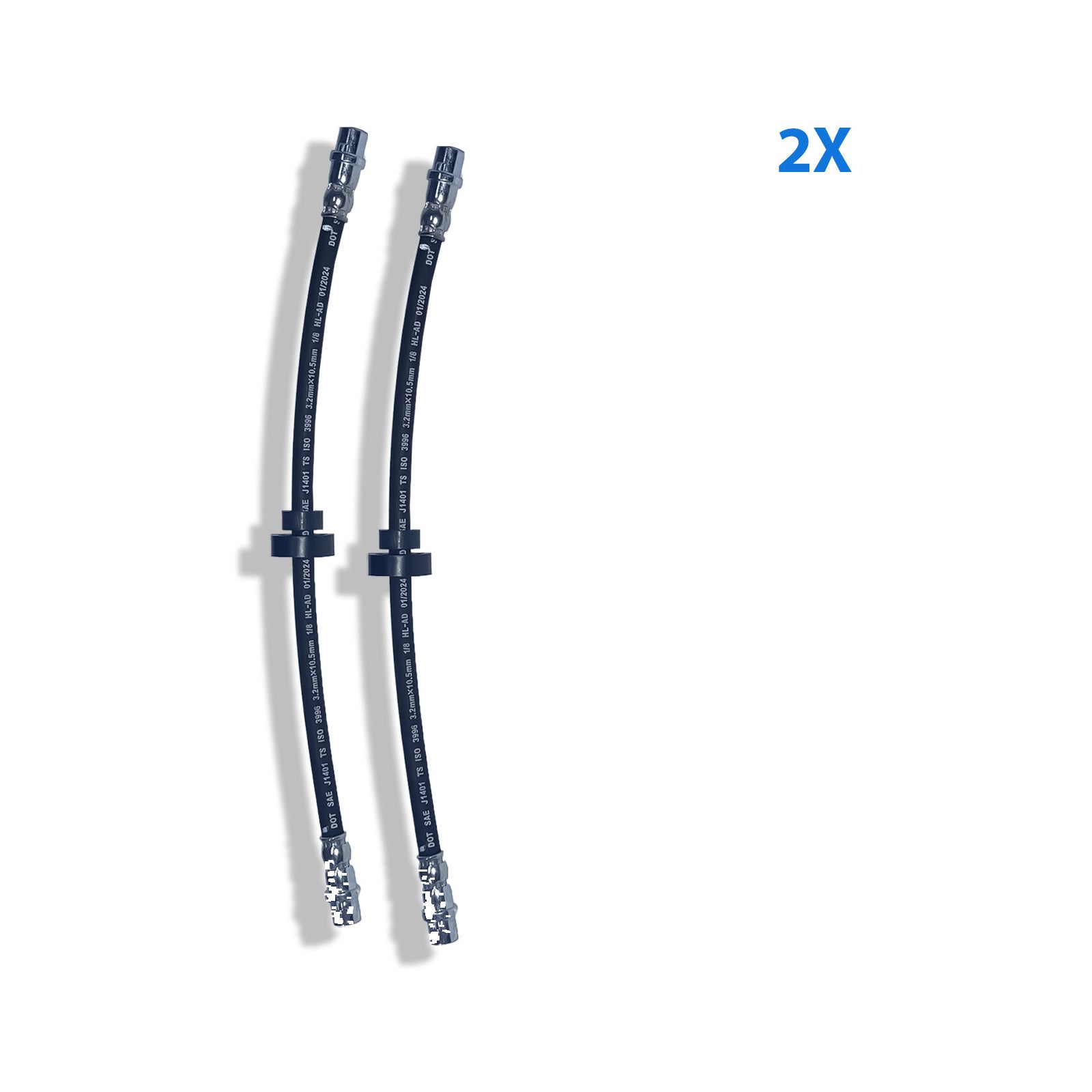 2X Front Brake Hoses Pipe For VW T4 Transporter Van 701611701 Left and Right