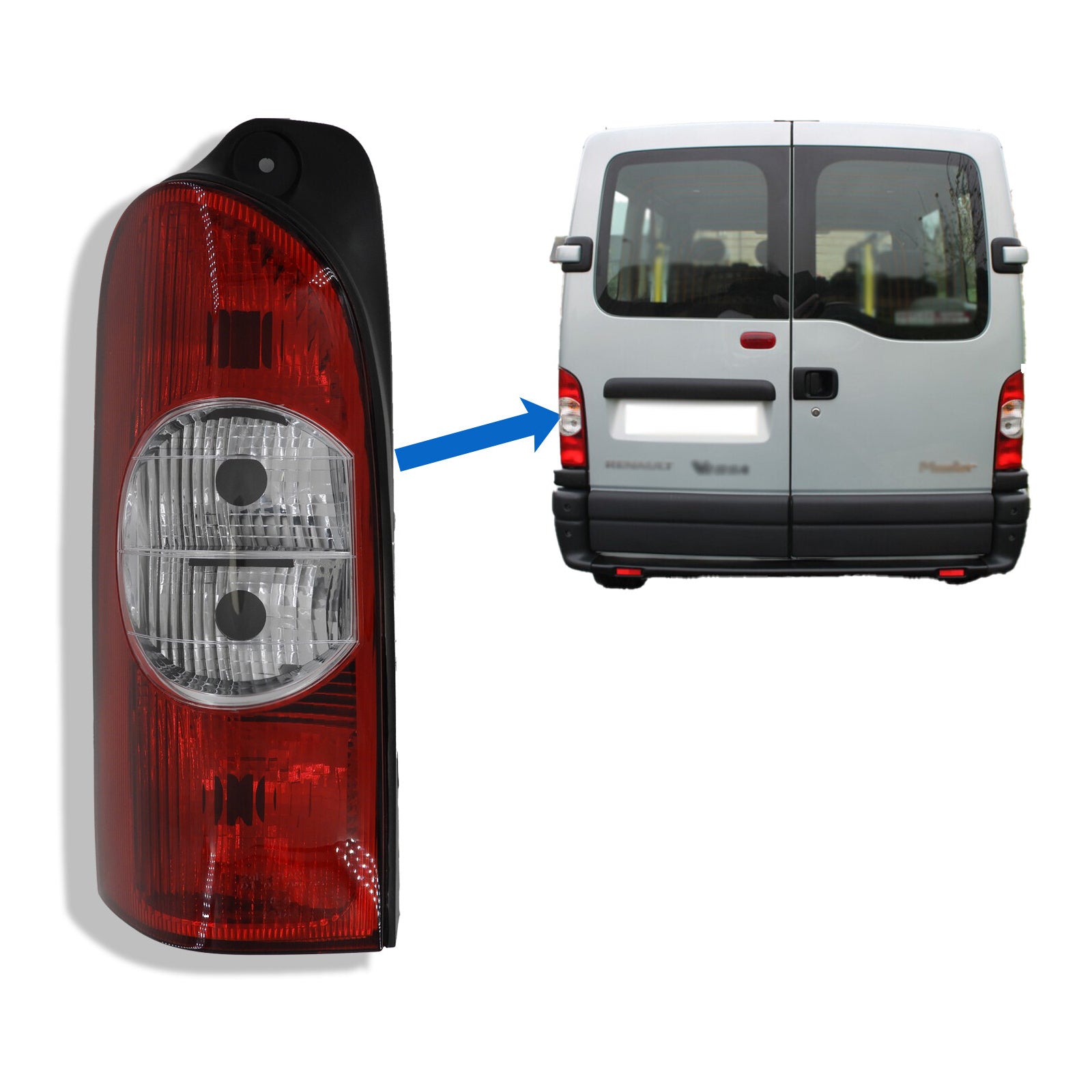 Rear Left Tail Light Lamp For Renault Master Vauxhall Movano Interstar 2001 On