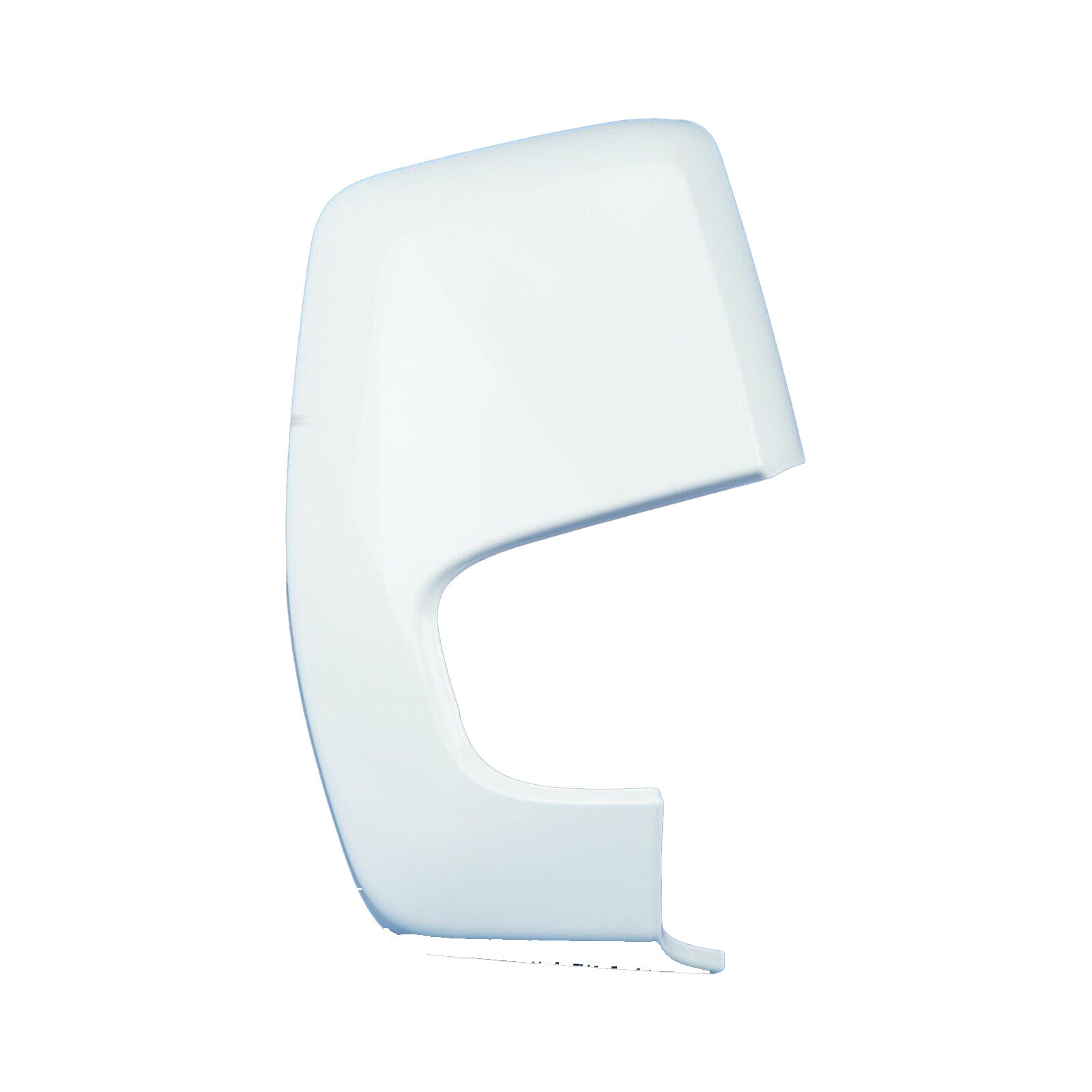 Right Driver Side Door Wing Mirror Cover Frozen White For Ford Transit Custom
