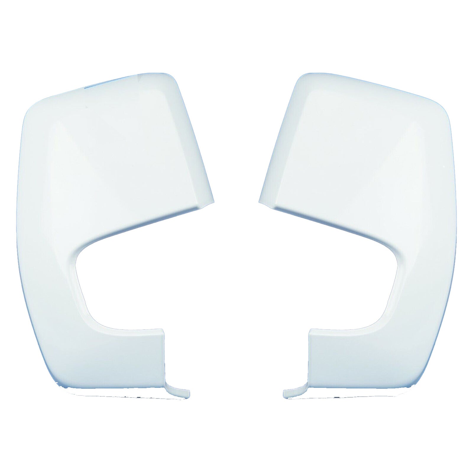 Door Wing Mirror Covers Frozen White Left & Right Side For Ford Transit Custom