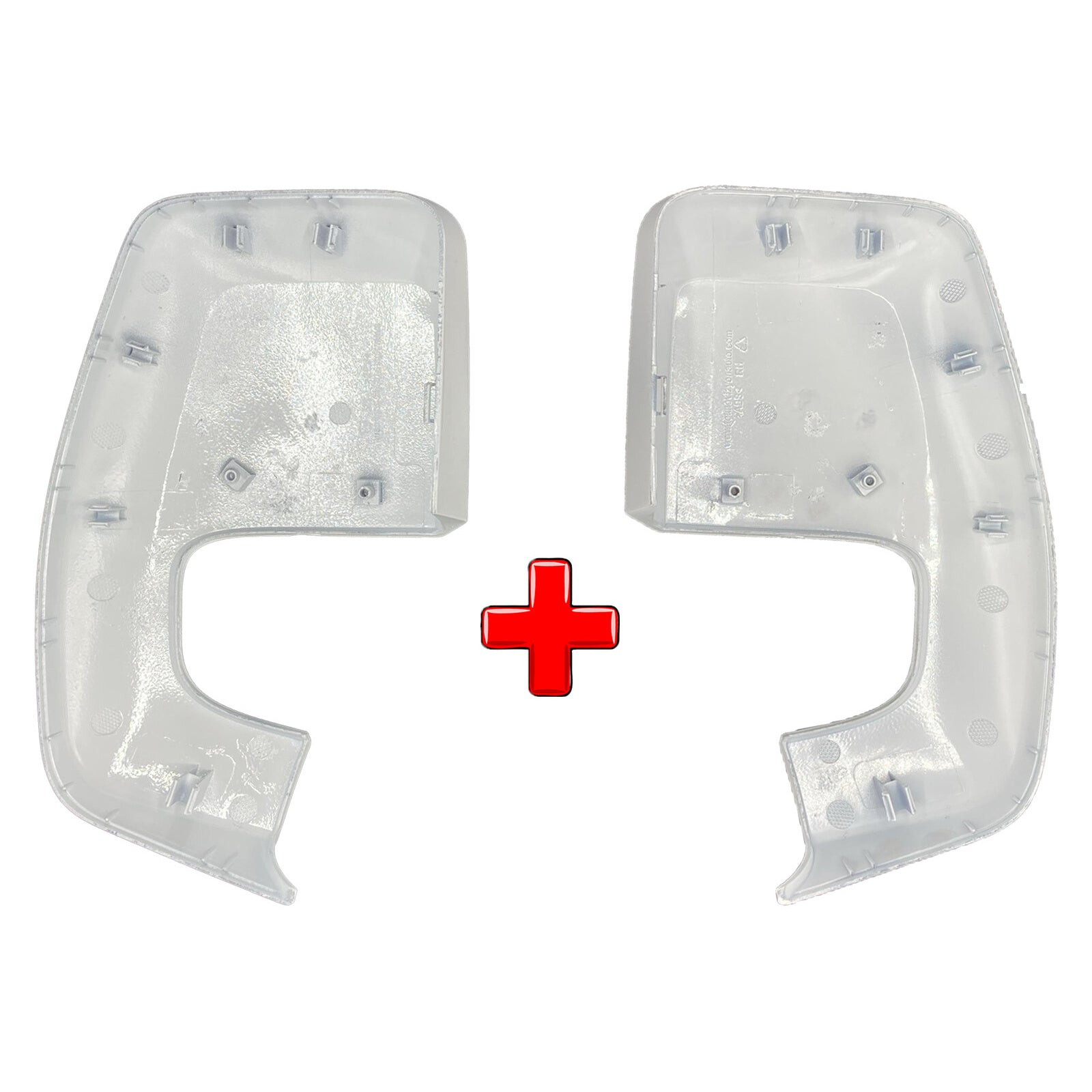 Door Wing Mirror Covers Frozen White Left & Right Side For Ford Transit Custom