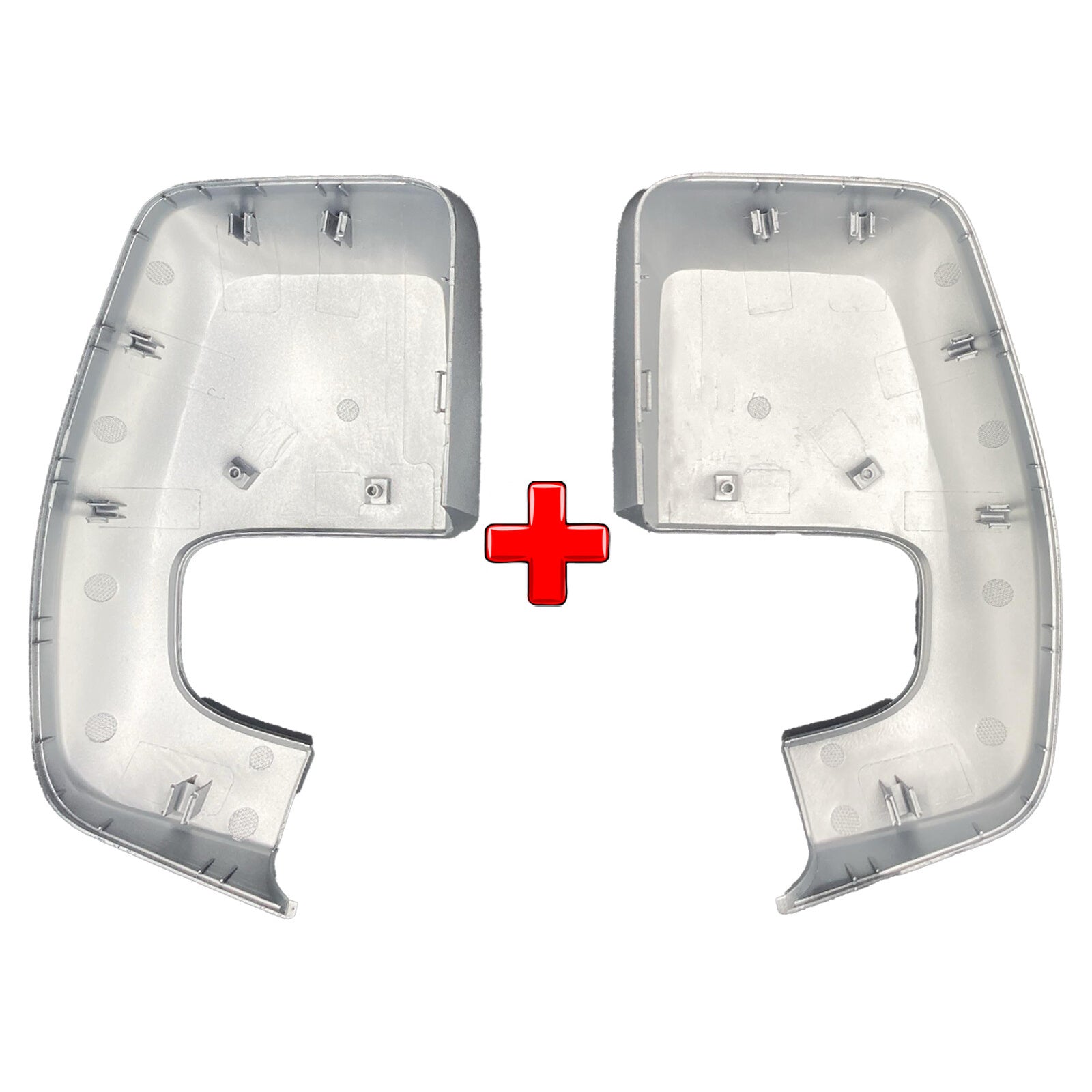 Door Wing Mirror Cover Moondust Silver Left & Right Side For Ford Transit Custom