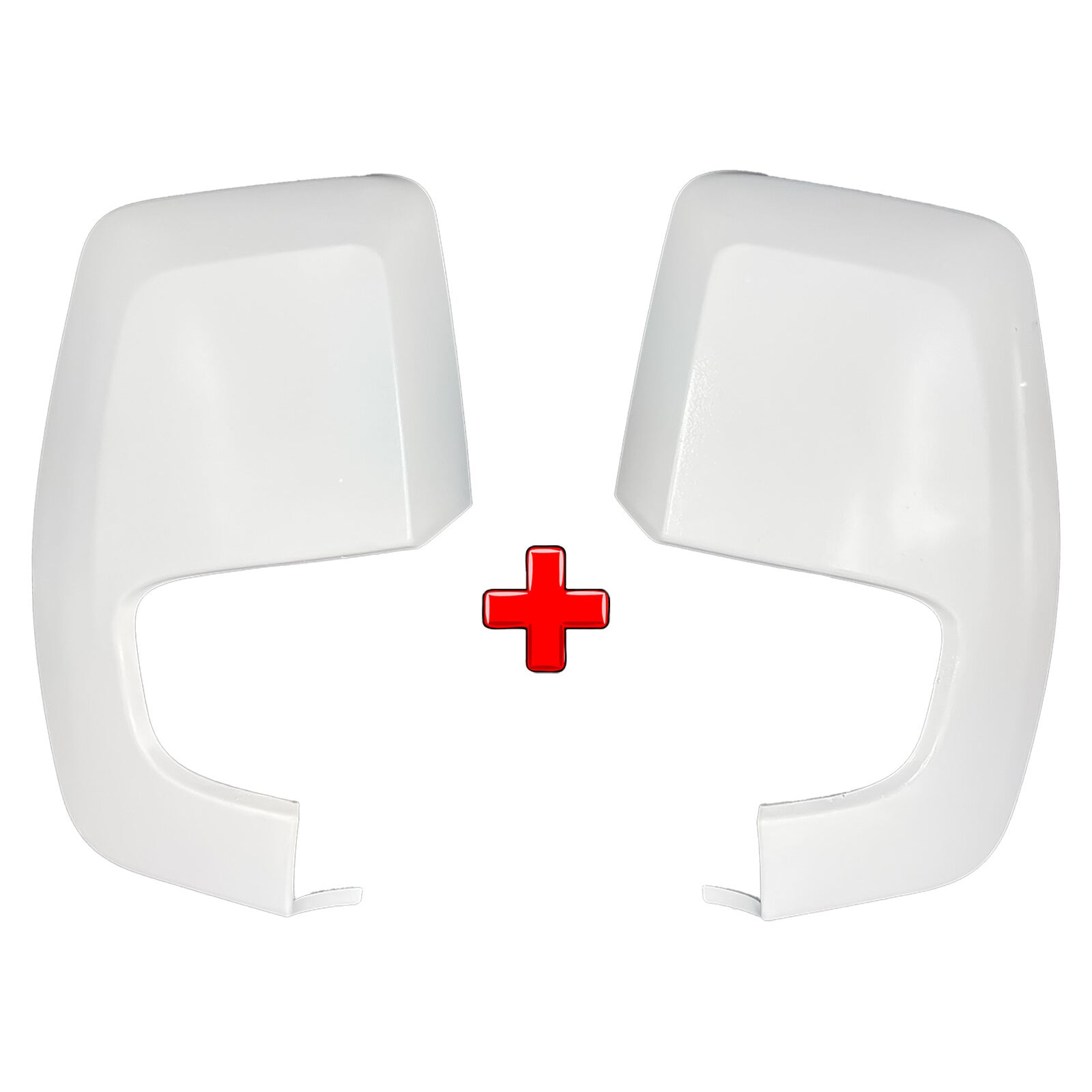 Door Wing Mirror Cover Painted White Left & Right Side For Ford Transit Custom