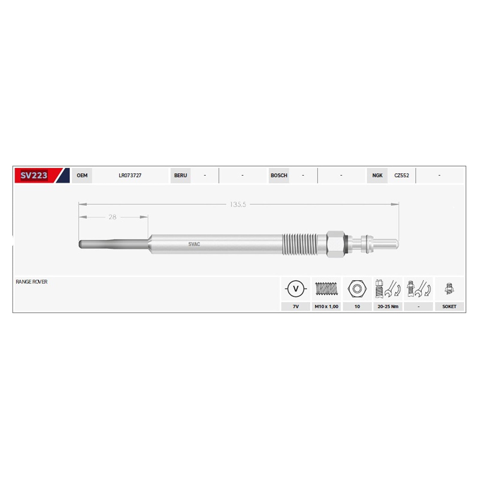 4X Glow Plugs For Land Rover Discovery Range Rover Evoque & Sport 2.0 D LR073727