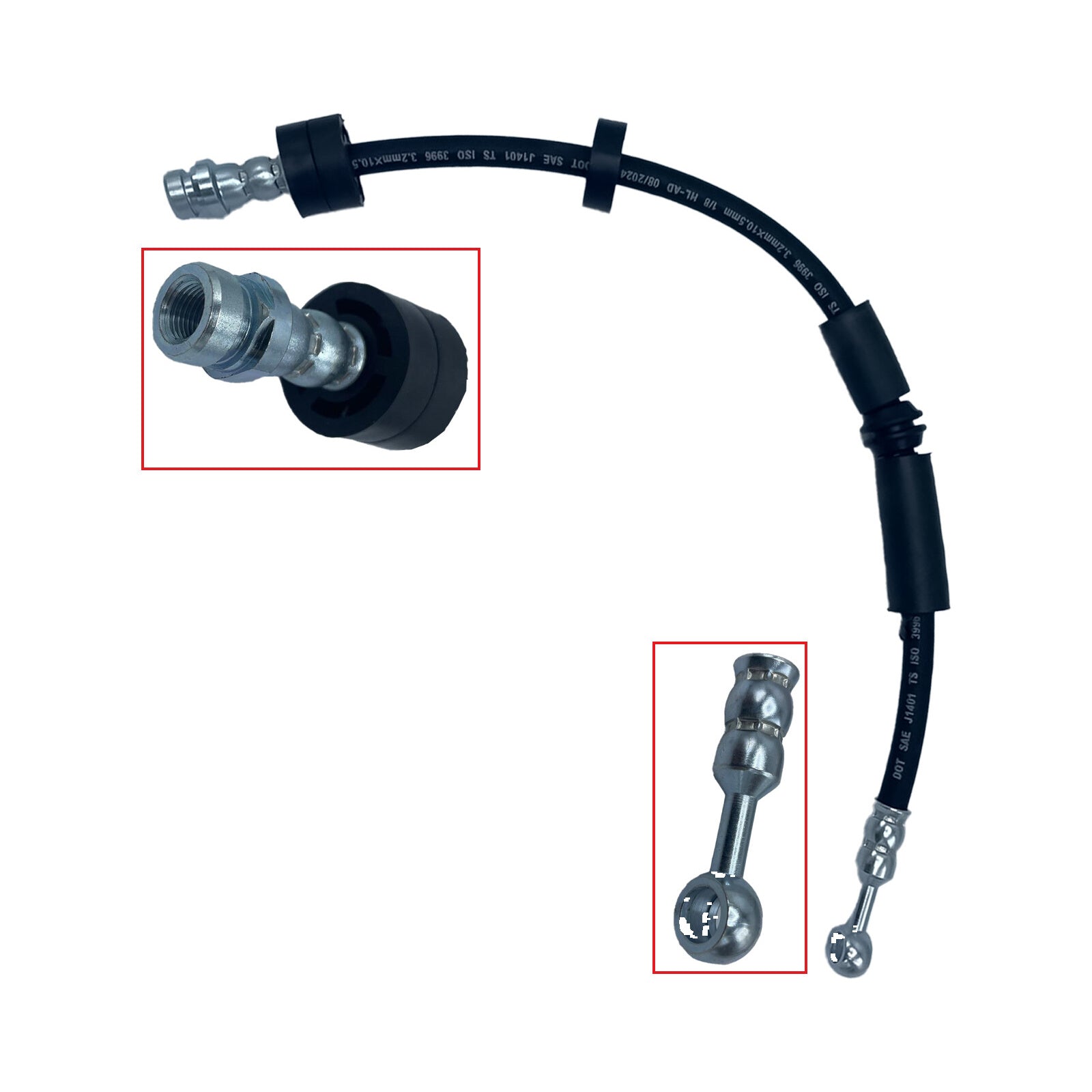 Front Left & Right Brake Hose For Land Rover Discovery Sport Range Rover Evoque