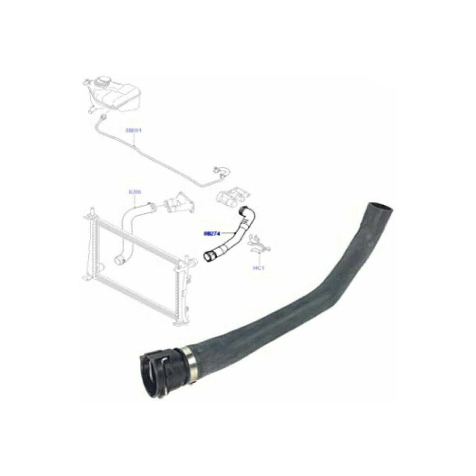 Upper Radiator Hose Pipe For Ford Fiesta Mk5 Fusion 1.25 1.4 1.6 16V 1528662