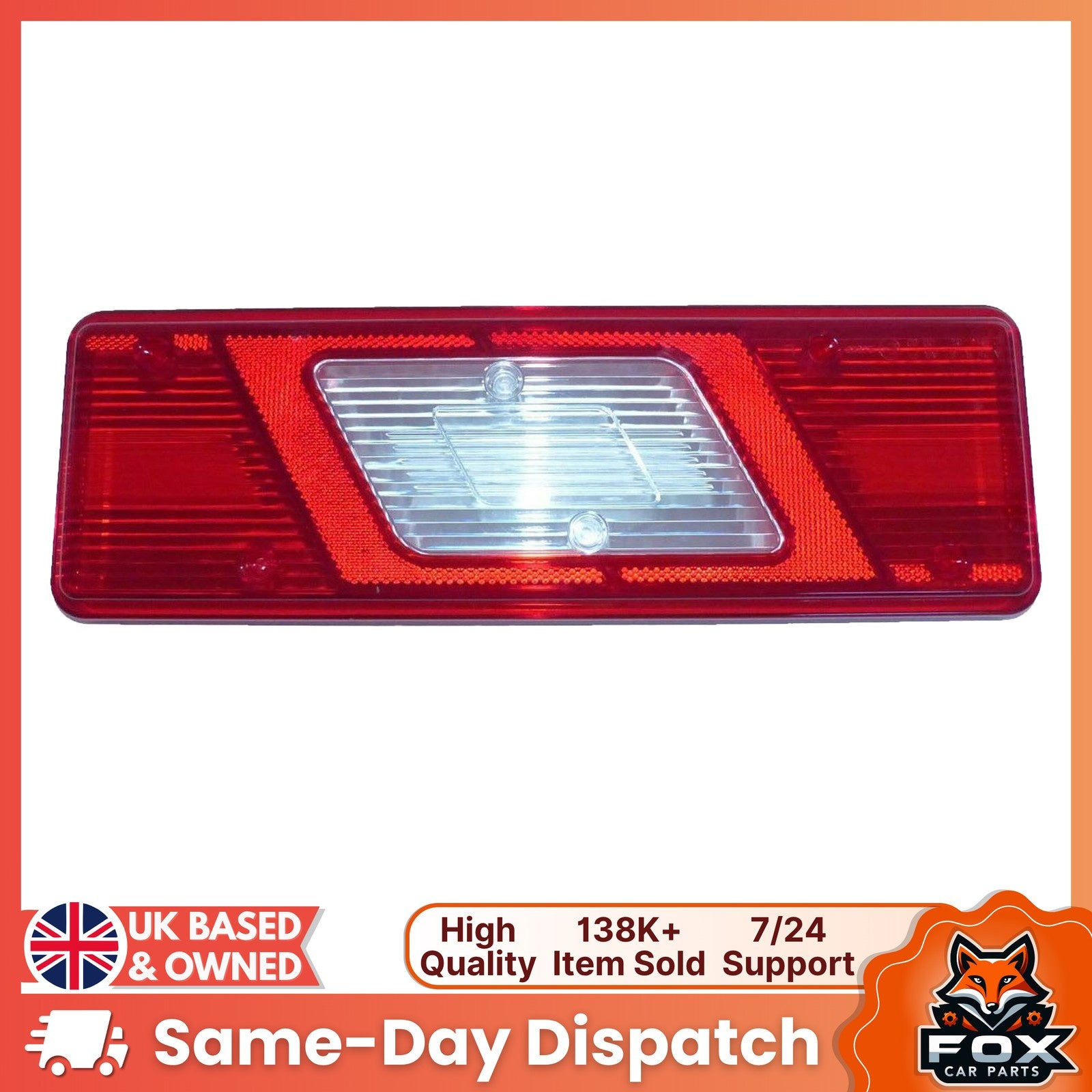 For Ford Transit Tipper (2013-onwards) | Left Side Rear Tail Light Lamp Lens