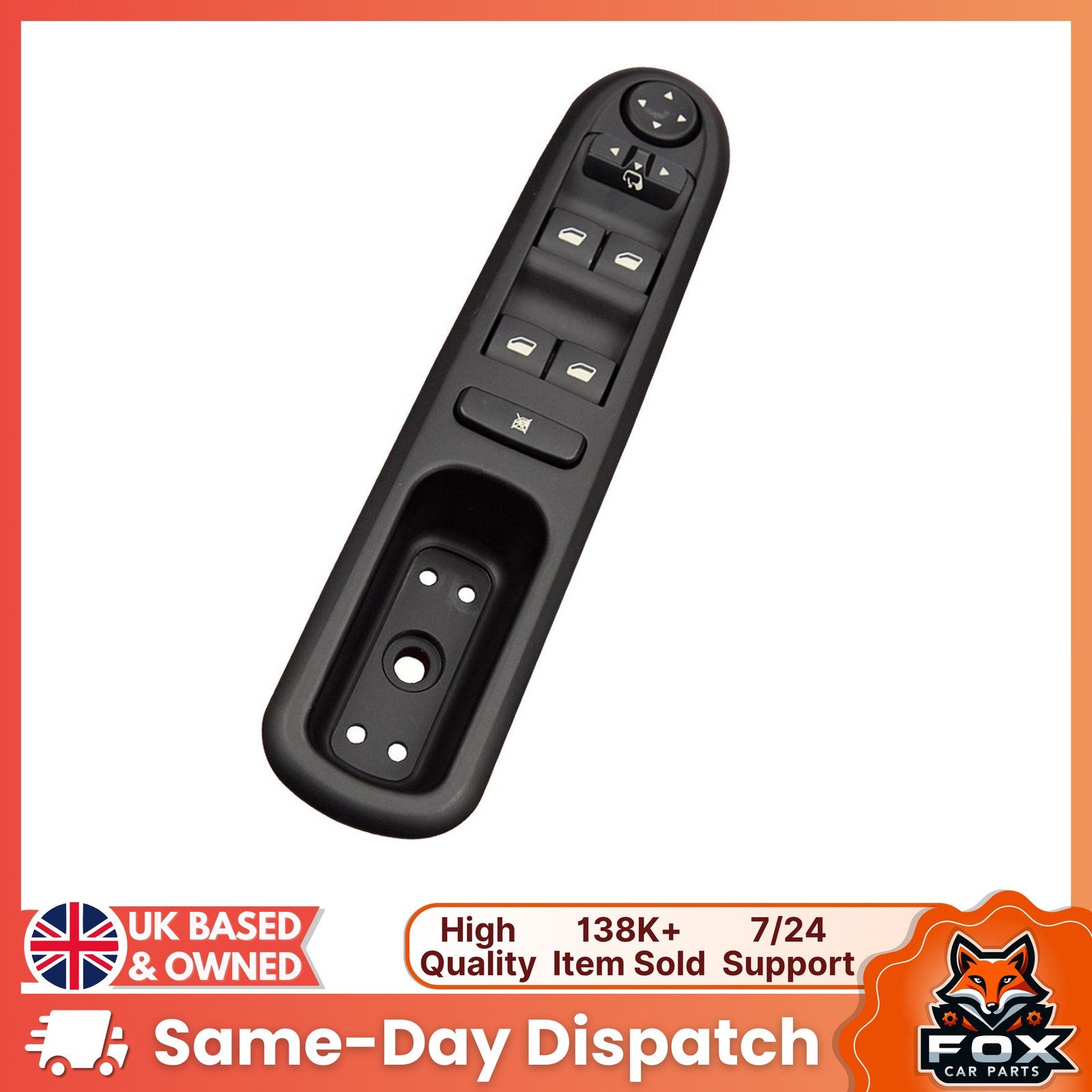 Window And Mirror Main Control Switch For Peugeot 407 2004 2014 6554.Er