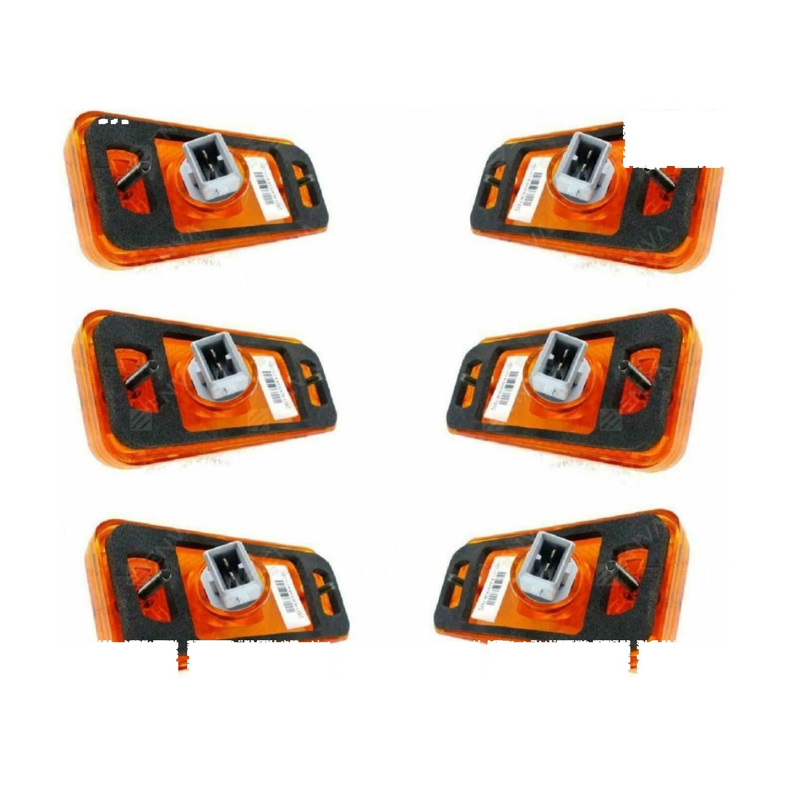 6X Side Marker Light Lamp Amber Both Side for Fiat Ducato 2009-2015 501030679