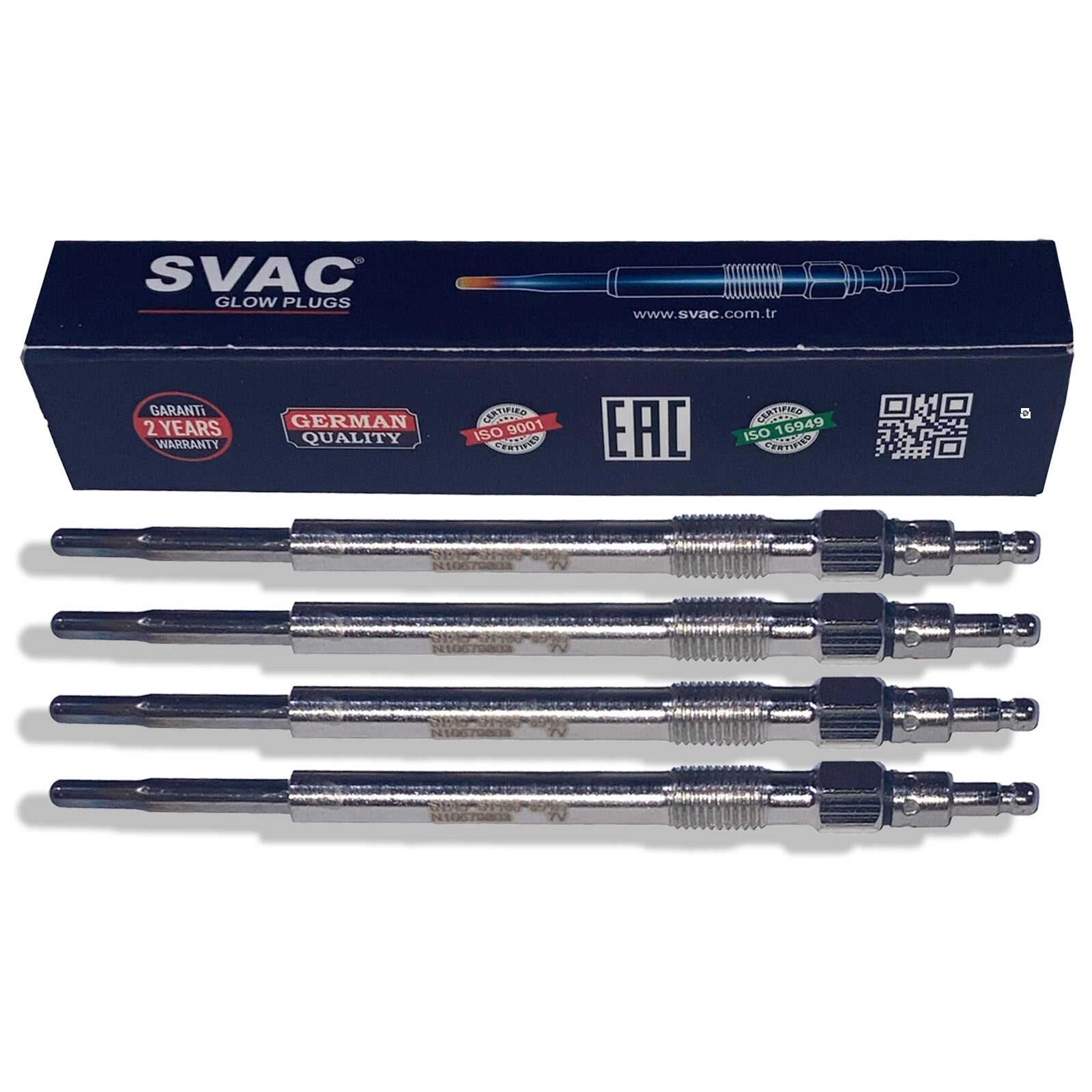 4X Heater Glow Plugs For Skoda Octavia Ii 2.0 Tdi N10579803 N10579805