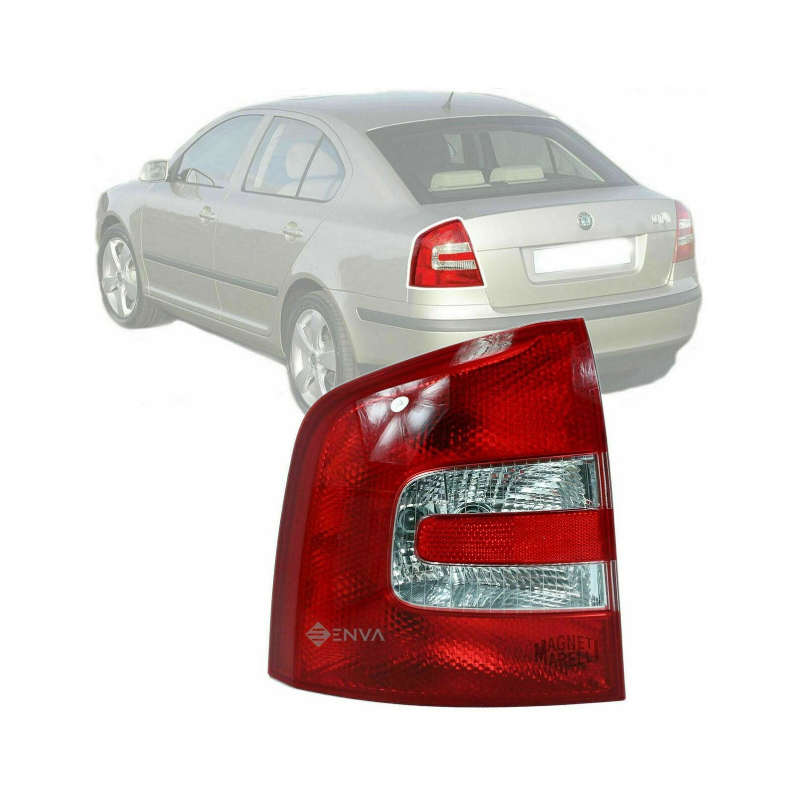 Magneti Marelli Rear Tail Stop Lamp Left Side For Skoda Octavia 2005 2008
