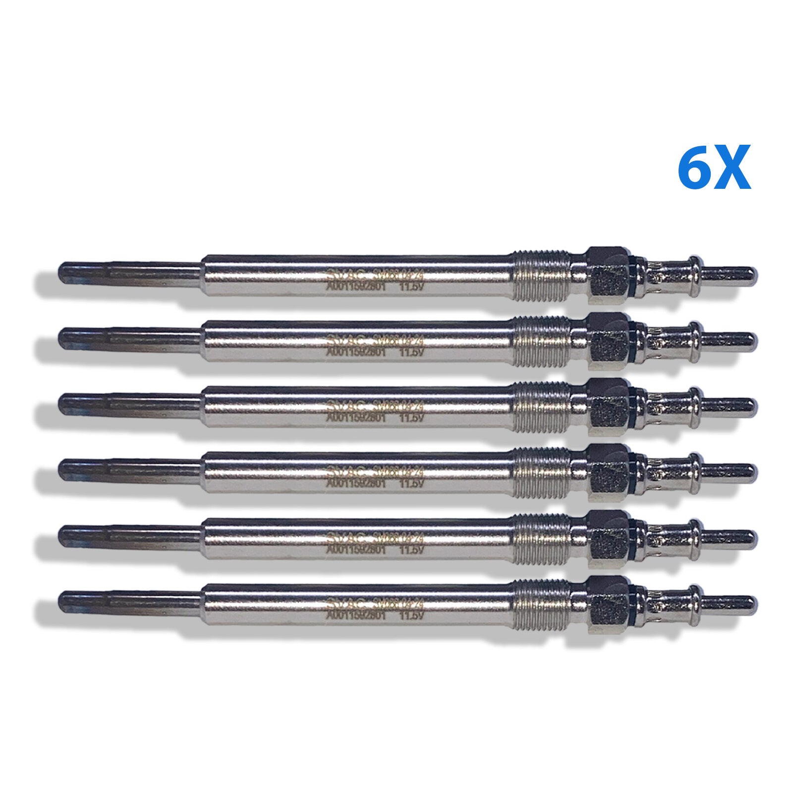 6X Glow Plugs For Mercedes C E S G M V CLK CLC Sprinter Vito Viano A0011592801