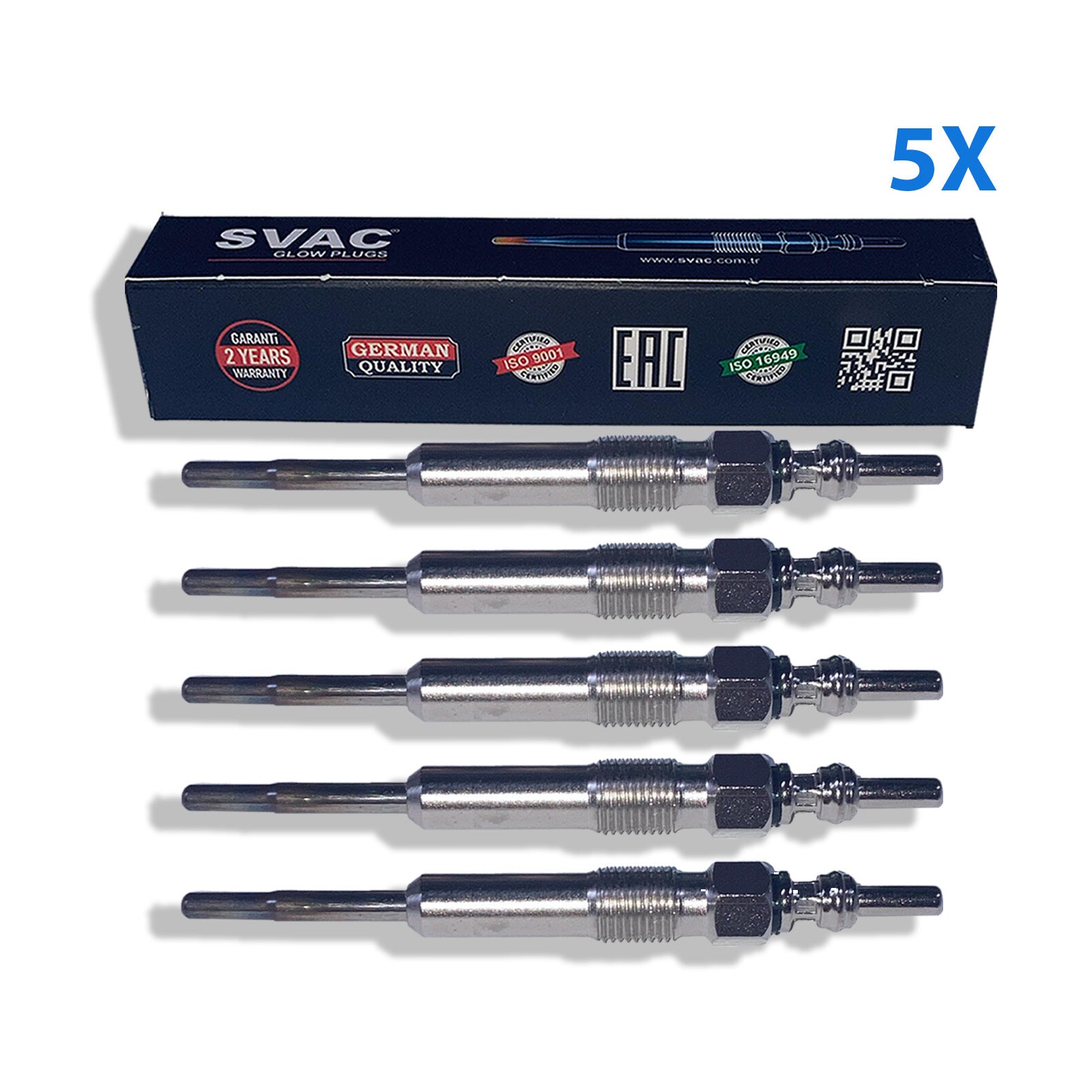 5X Heater Glow Plugs For Vw Transporter T5 Multivan Crafter 2.5 Tdi Touareg